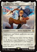 Image for Cid, Freeflier Pilot (Surge Foil) (13) (Commander: FINAL FANTASY) - Magic: The Gathering