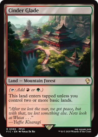 Image for Cinder Glade (Surge Foil) (380) (Commander: FINAL FANTASY) - Magic: The Gathering