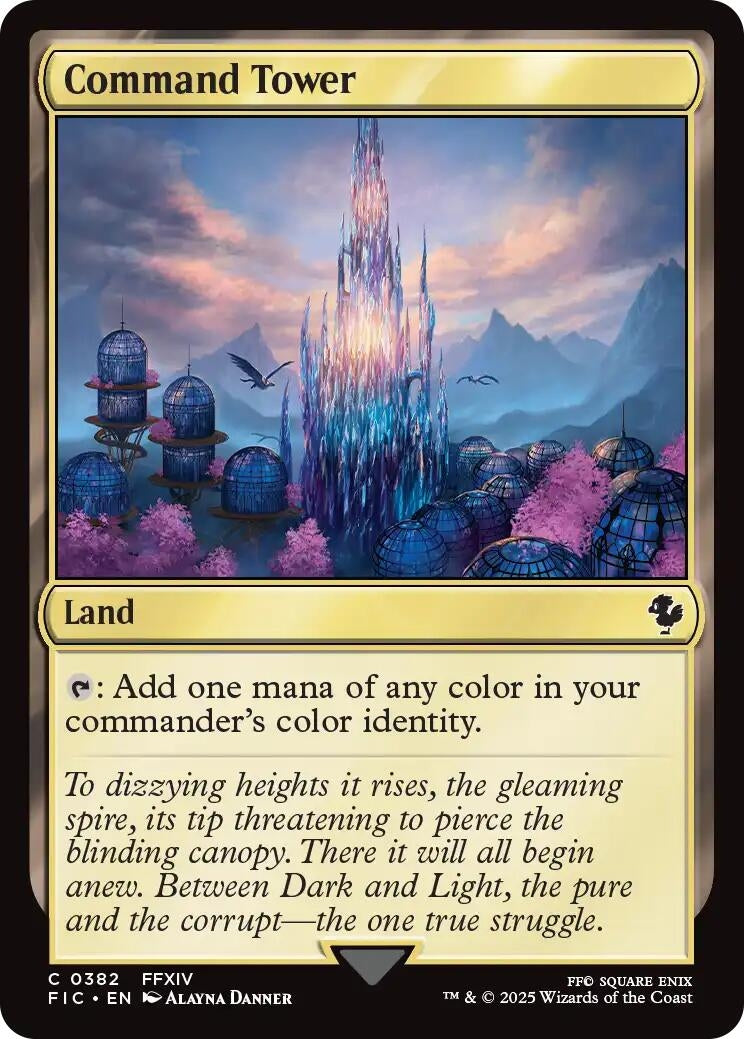 Image for Command Tower (0382) (Surge Foil) (382) (Commander: FINAL FANTASY) - Magic: The Gathering