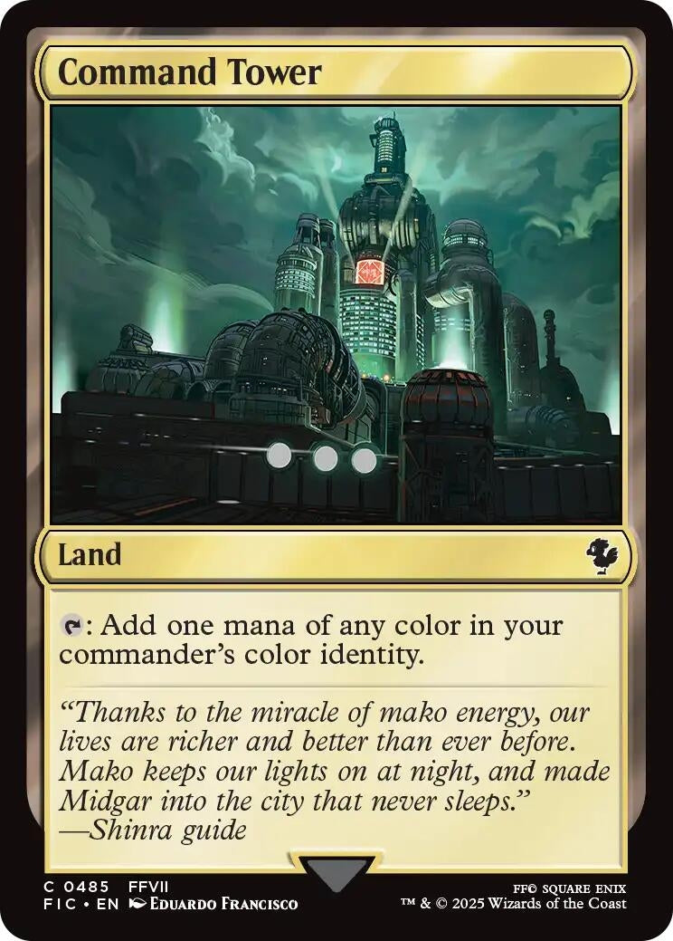 Image for Command Tower (0485) (Surge Foil) (485) (Commander: FINAL FANTASY) - Magic: The Gathering