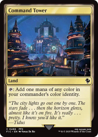 Image for Command Tower (0486) (Surge Foil) (486) (Commander: FINAL FANTASY) - Magic: The Gathering