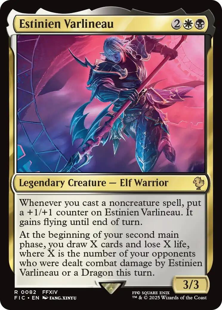 Estinien Varlineau (Surge Foil) (82) (Commander: FINAL FANTASY)