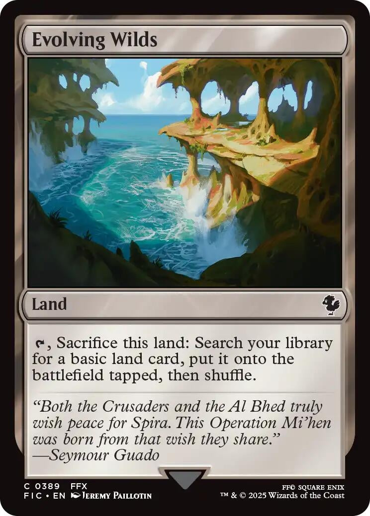 Evolving Wilds (Surge Foil) (389) (Commander: FINAL FANTASY)