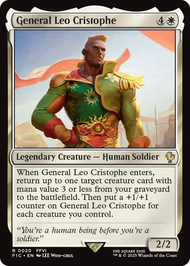 Image for General Leo Cristophe (Surge Foil) (20) (FINAL FANTASY) - Magic: The Gathering