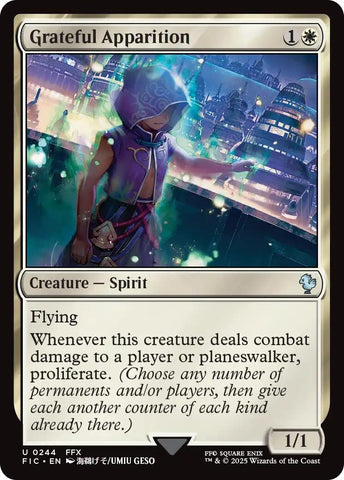 Image for Grateful Apparition (Surge Foil) (244) (FINAL FANTASY) - Magic: The Gathering