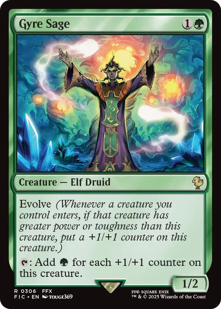Image for Gyre Sage (Surge Foil) (306) (FINAL FANTASY) - Magic: The Gathering