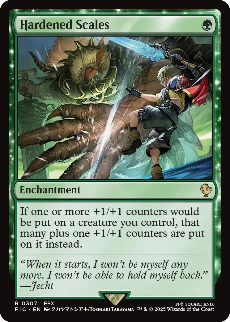Image for Hardened Scales (Surge Foil) (307) (FINAL FANTASY) - Magic: The Gathering