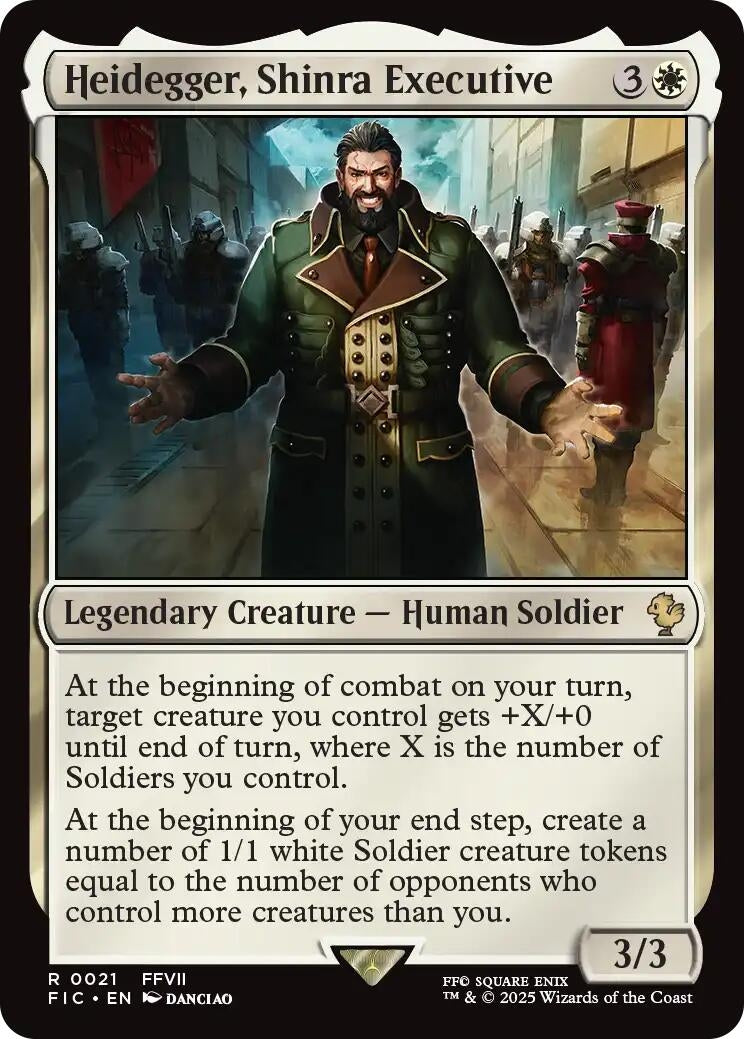 Image for Heidegger, Shinra Executive (Surge Foil) (21) (FINAL FANTASY) - Magic: The Gathering