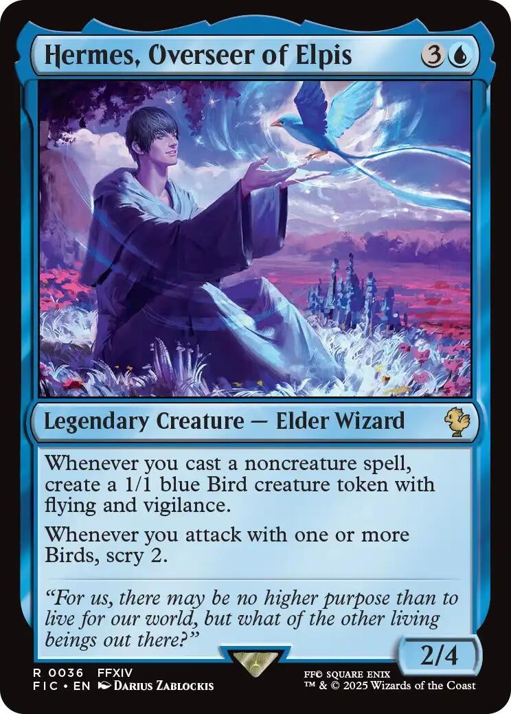 Image for Hermes, Overseer of Elpis (Surge Foil) (36) (FINAL FANTASY) - Magic: The Gathering