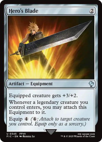 Image for Hero's Blade (Surge Foil) (345) (FINAL FANTASY) - Magic: The Gathering