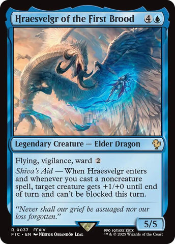 Image for Hraesvelgr of the First Brood (Surge Foil) (37) (FINAL FANTASY) - Magic: The Gathering