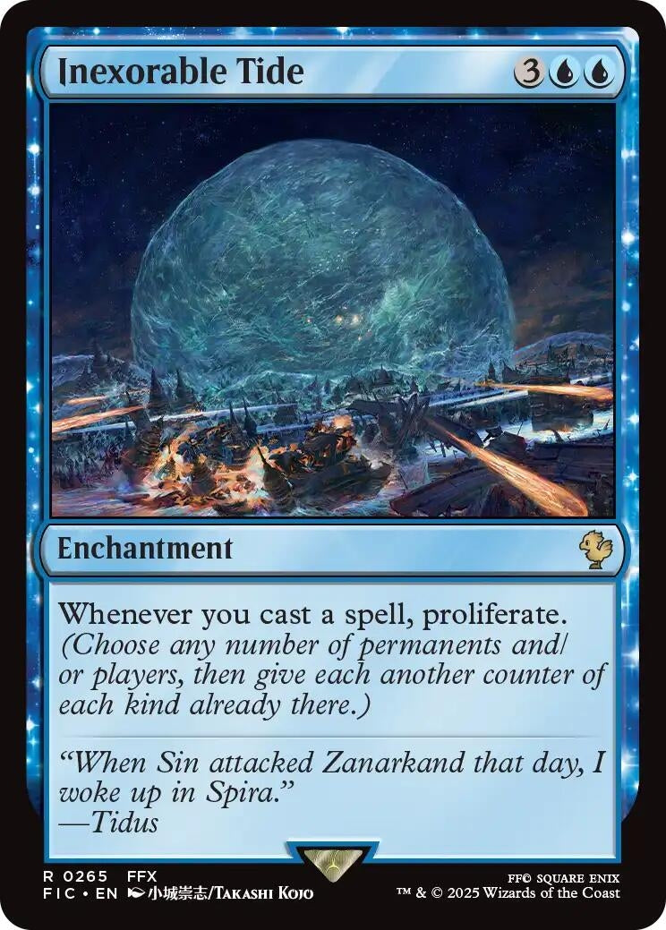 Image for Inexorable Tide (Surge Foil) (265) (FINAL FANTASY) - Magic: The Gathering