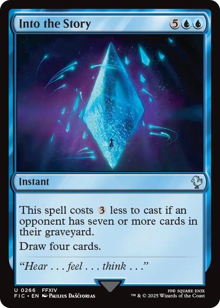 Image for Into the Story (Surge Foil) (266) (FINAL FANTASY) - Magic: The Gathering