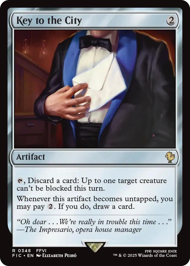 Image for Key to the City (Surge Foil) (348) (FINAL FANTASY) - Magic: The Gathering