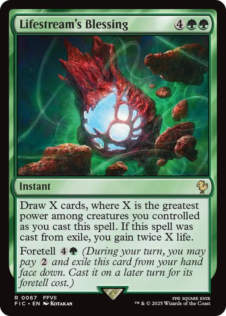 Image for Lifestream's Blessing (Surge Foil) (67) (FINAL FANTASY) - Magic: The Gathering