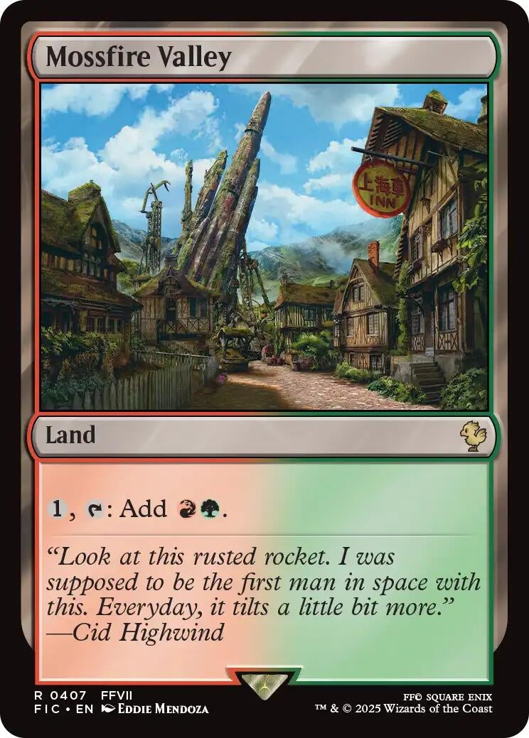 Image for Mossfire Valley (Surge Foil) (407) (FINAL FANTASY) - Magic: The Gathering