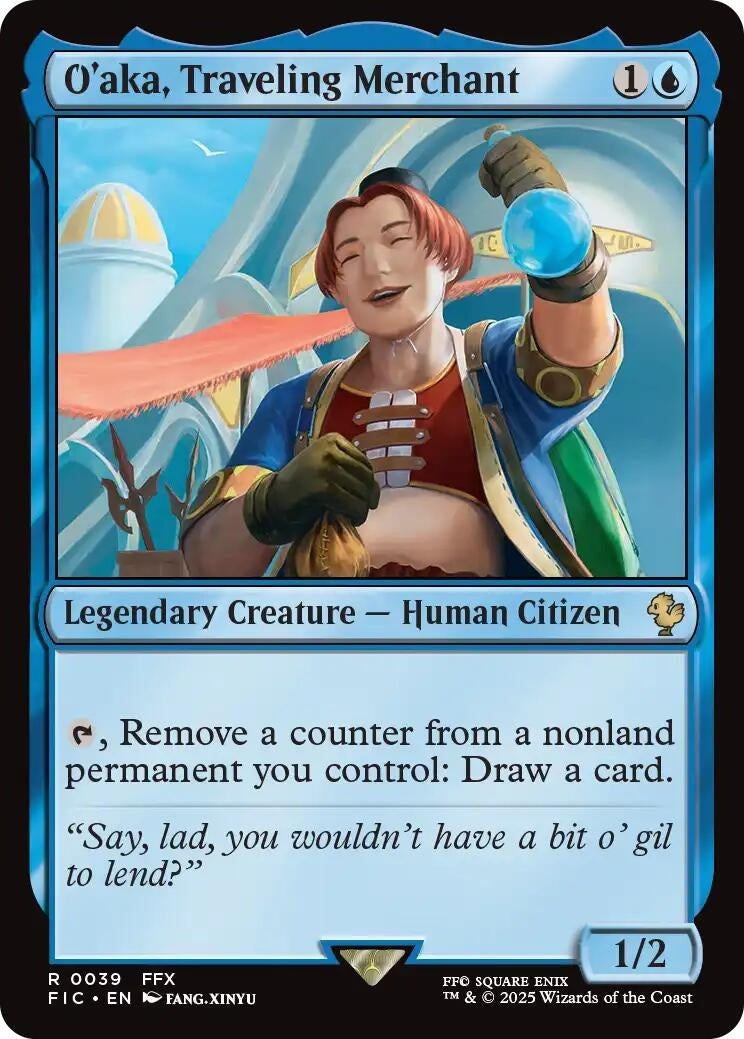 Image for O'aka, Traveling Merchant (Surge Foil) (39) (FINAL FANTASY) - Magic: The Gathering