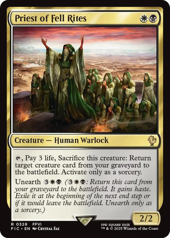 Image for Priest of Fell Rites (Surge Foil) (328) (FINAL FANTASY) - Magic: The Gathering