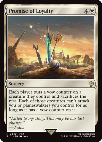 Image for Promise of Loyalty (Surge Foil) (249) (FINAL FANTASY) - Magic: The Gathering
