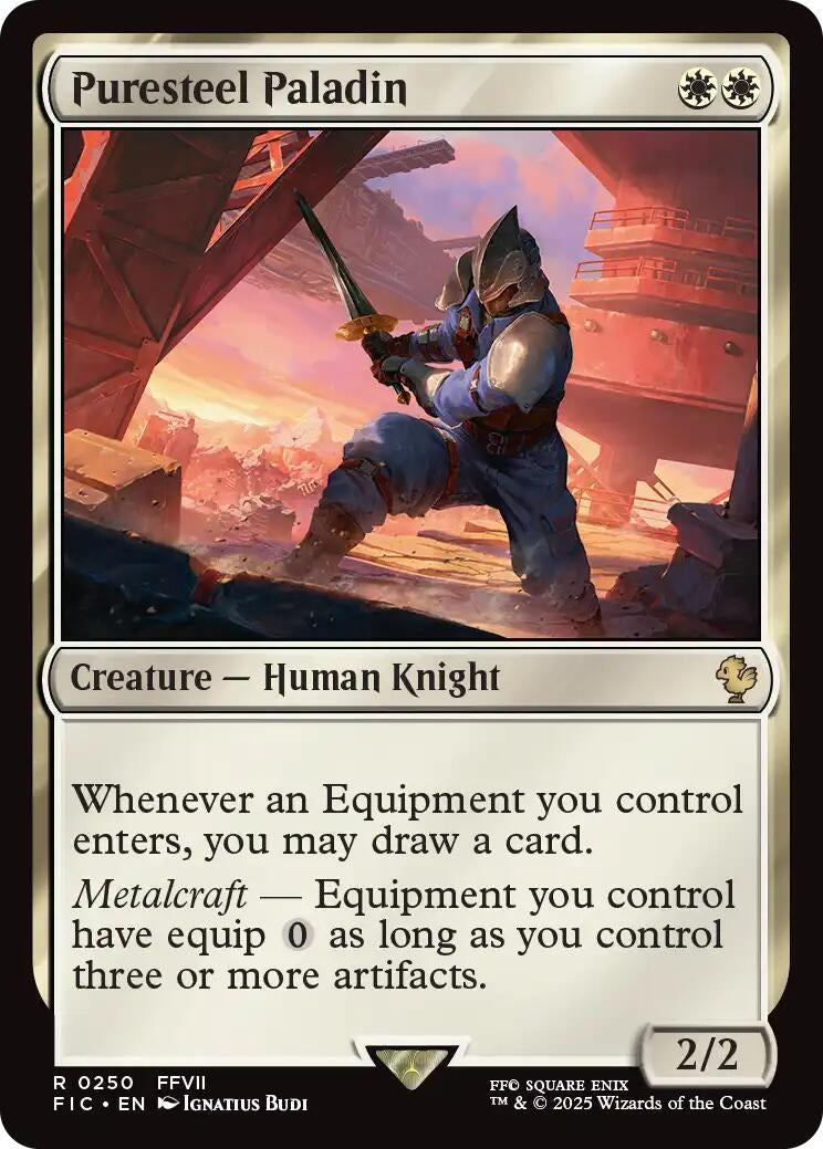 Image for Puresteel Paladin (Surge Foil) (250) (FINAL FANTASY) - Magic: The Gathering
