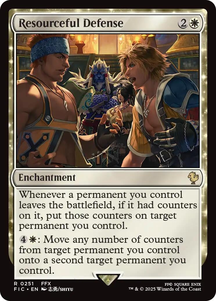 Image for Resourceful Defense (Surge Foil) (251) (FINAL FANTASY) - Magic: The Gathering