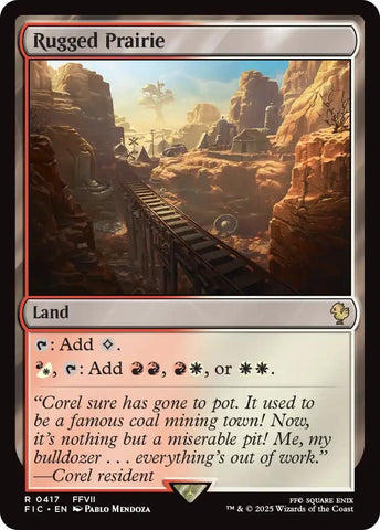 Image for Rugged Prairie (Surge Foil) (417) (FINAL FANTASY) - Magic: The Gathering