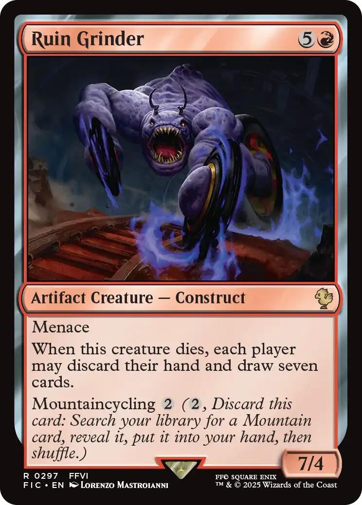 Image for Ruin Grinder (Surge Foil) (297) (FINAL FANTASY) - Magic: The Gathering