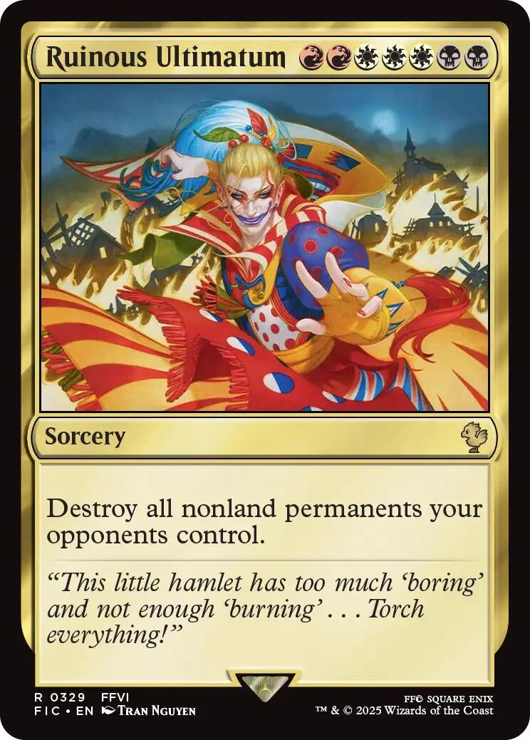 Image for Ruinous Ultimatum (Surge Foil) (329) (FINAL FANTASY) - Magic: The Gathering