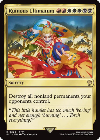 Image for Ruinous Ultimatum (Surge Foil) (329) (FINAL FANTASY) - Magic: The Gathering