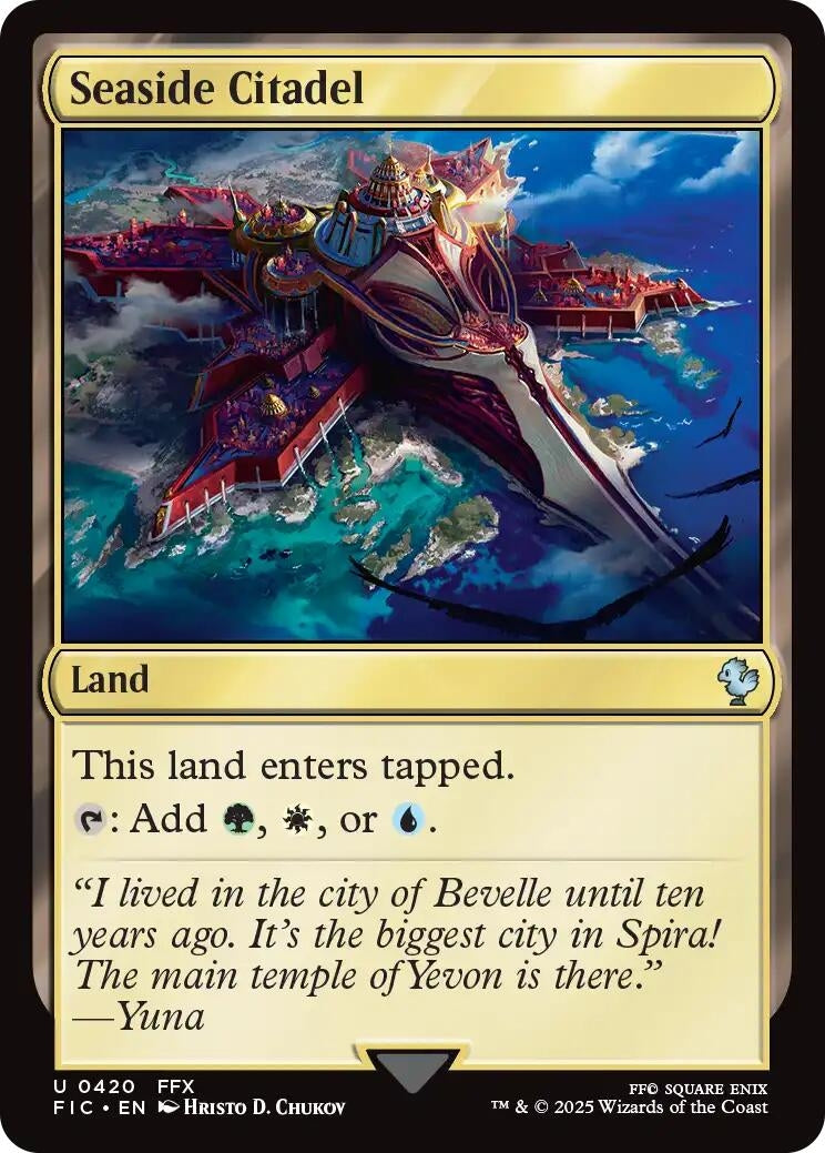 Image for Seaside Citadel (Surge Foil) (420) (FINAL FANTASY) - Magic: The Gathering