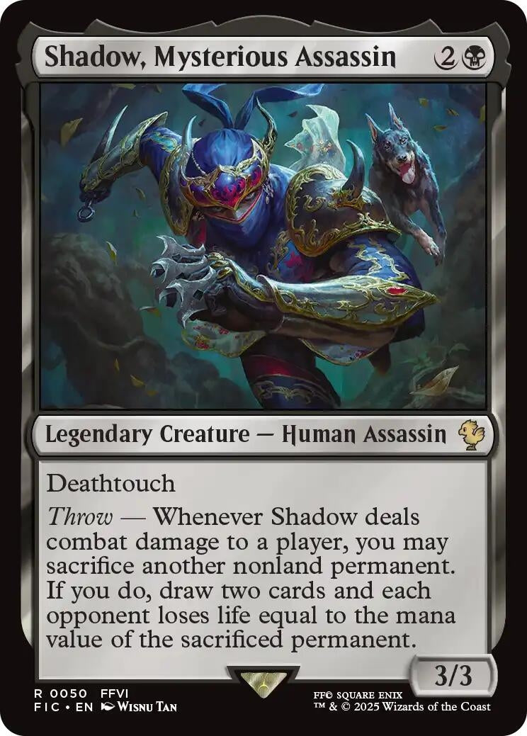 Image for Shadow, Mysterious Assassin (Surge Foil) (50) (FINAL FANTASY) - Magic: The Gathering