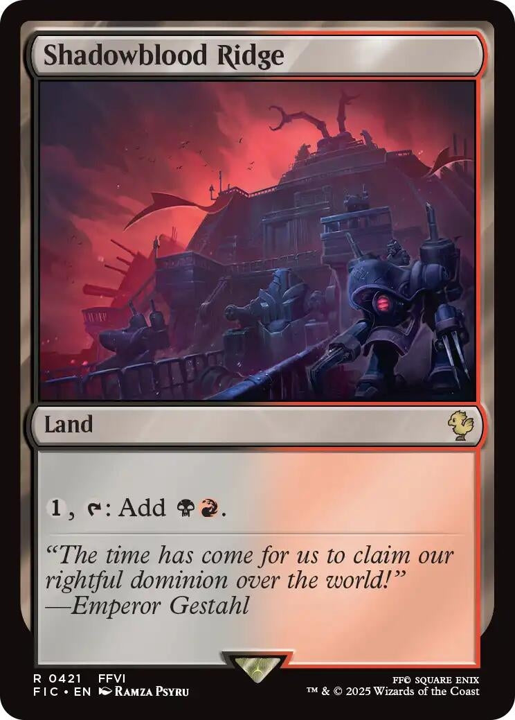 Image for Shadowblood Ridge (Surge Foil) (421) (FINAL FANTASY) - Magic: The Gathering