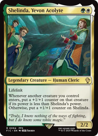 Image for Shelinda, Yevon Acolyte (Surge Foil) (94) (FINAL FANTASY) - Magic: The Gathering