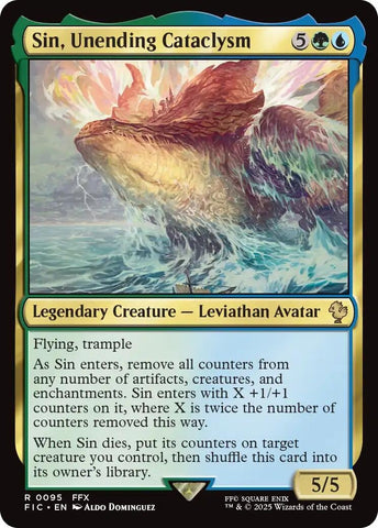 Image for Sin, Unending Cataclysm (Surge Foil) (95) (FINAL FANTASY) - Magic: The Gathering
