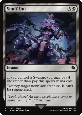 Image for Snuff Out (Surge Foil) (285) (FINAL FANTASY) - Magic: The Gathering
