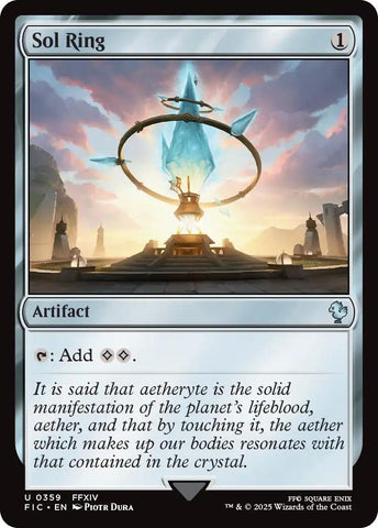 Image for Sol Ring (0359) (Surge Foil) (359) (FINAL FANTASY) - Magic: The Gathering