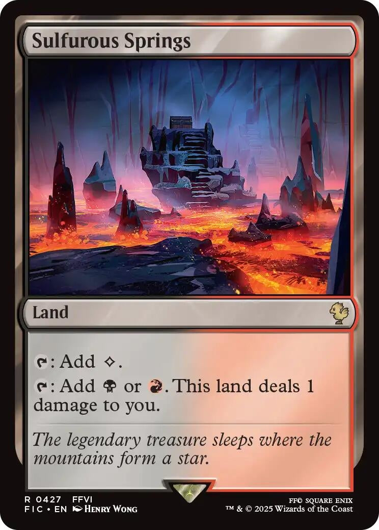 Image for Sulfurous Springs (Surge Foil) (427) (FINAL FANTASY) - Magic: The Gathering