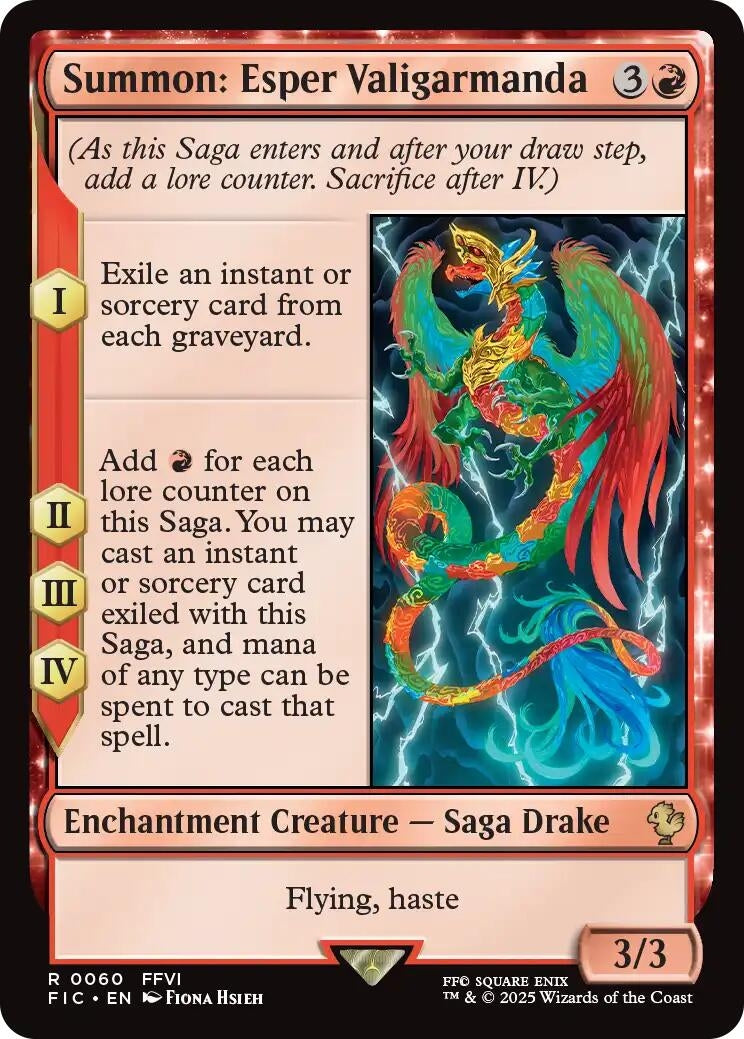 Image for Summon: Esper Valigarmanda (Surge Foil) (60) (FINAL FANTASY) - Magic: The Gathering