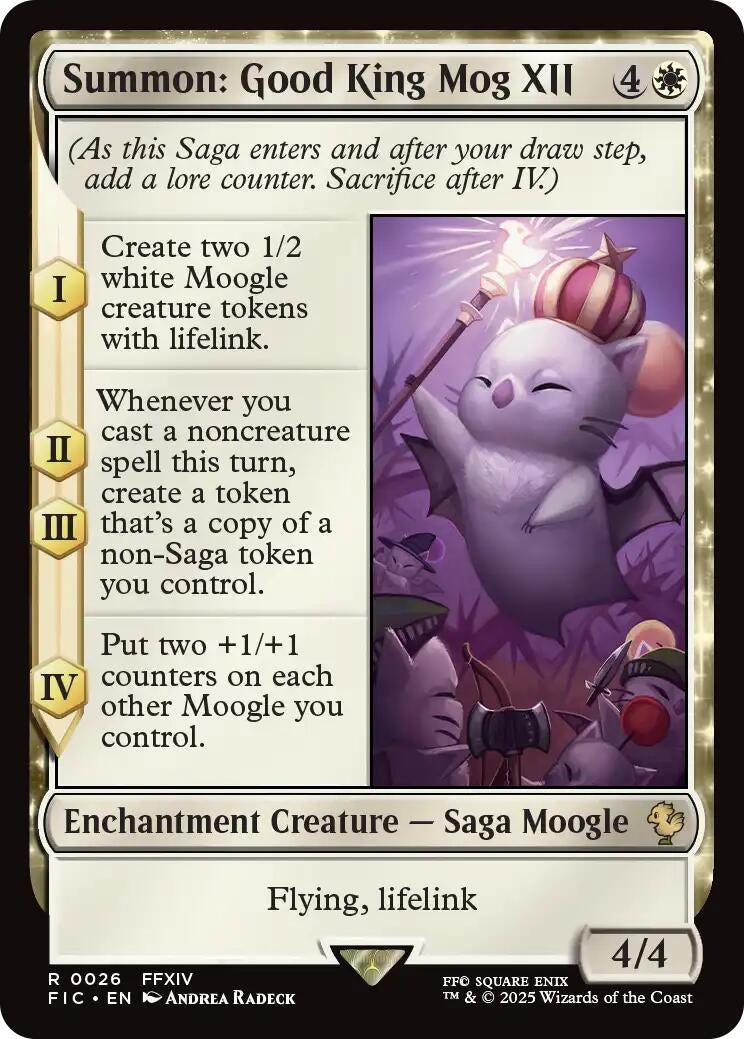 Image for Summon: Good King Mog XII (Surge Foil) (26) (FINAL FANTASY) - Magic: The Gathering