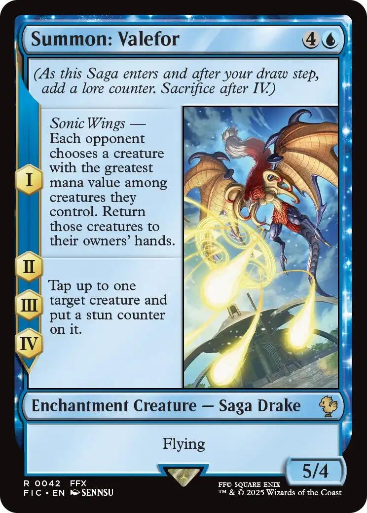 Image for Summon: Valefor (Surge Foil) (42) (FINAL FANTASY) - Magic: The Gathering