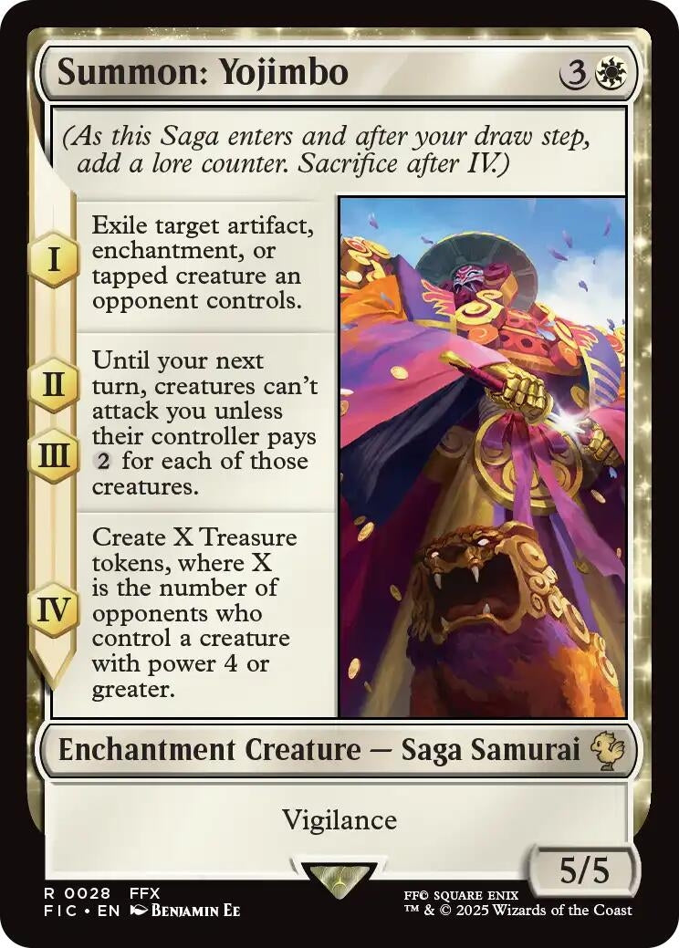 Image for Summon: Yojimbo (Surge Foil) (28) (FINAL FANTASY) - Magic: The Gathering