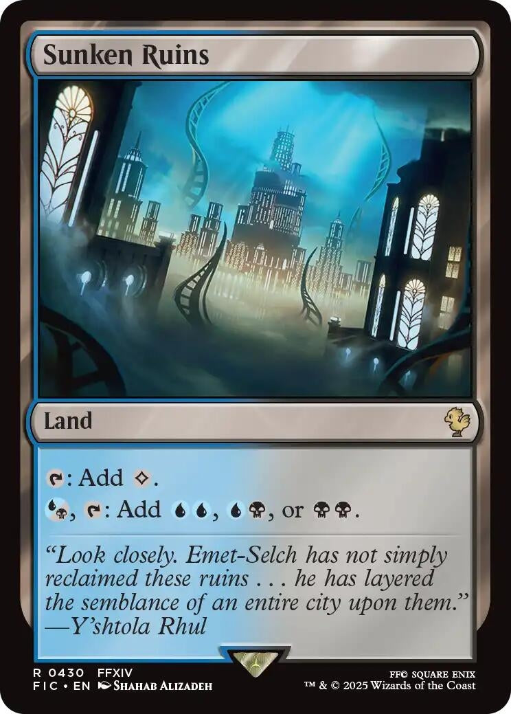 Image for Sunken Ruins (Surge Foil) (430) (FINAL FANTASY) - Magic: The Gathering