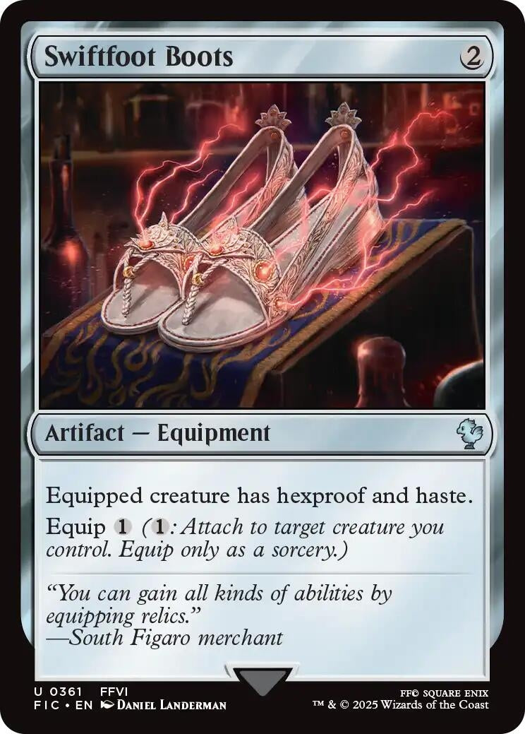 Image for Swiftfoot Boots (Surge Foil) (361) (FINAL FANTASY) - Magic: The Gathering