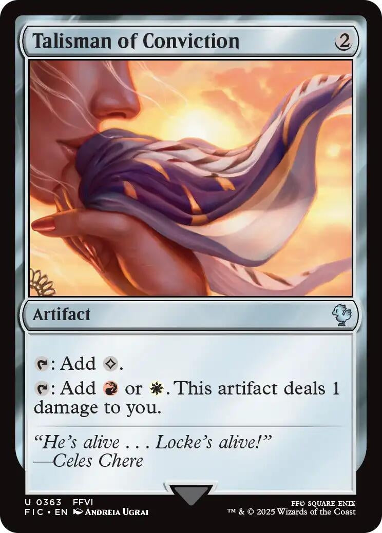 Image for Talisman of Conviction (Surge Foil) (363) (FINAL FANTASY) - Magic: The Gathering