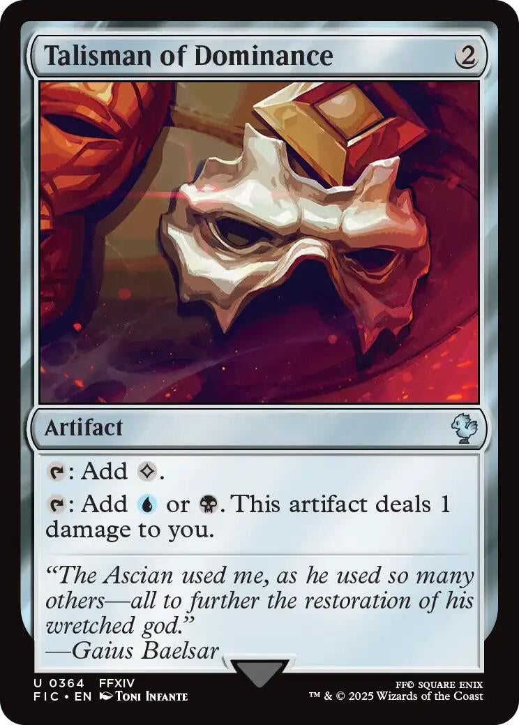 Image for Talisman of Dominance (Surge Foil) (364) (FINAL FANTASY) - Magic: The Gathering