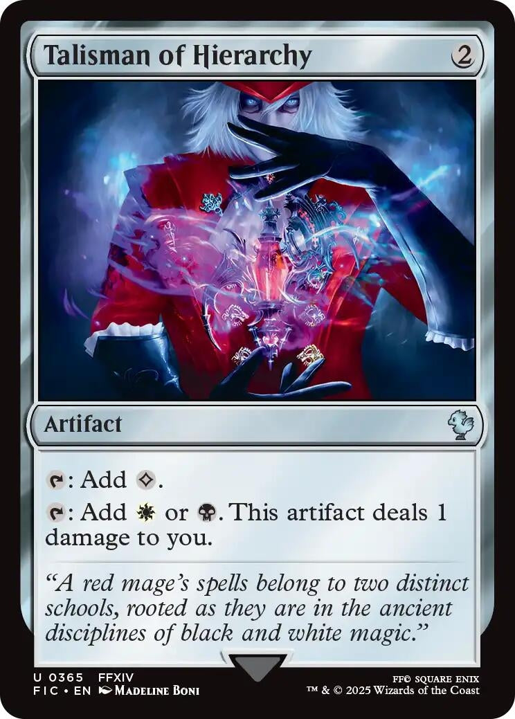 Image for Talisman of Hierarchy (Surge Foil) (365) (FINAL FANTASY) - Magic: The Gathering