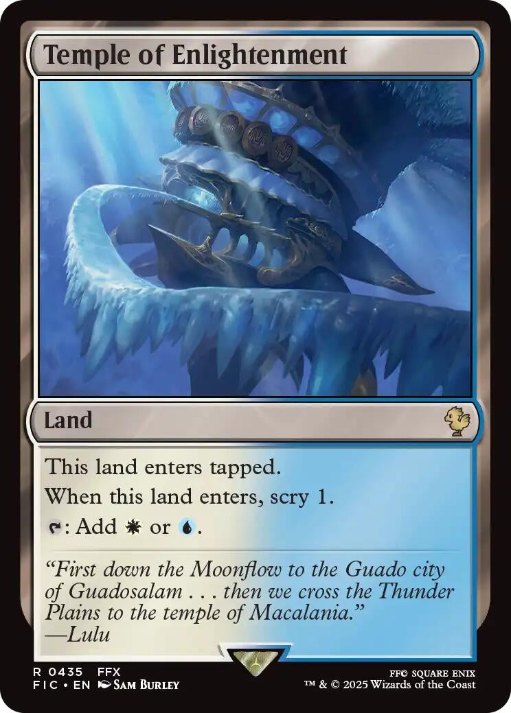 Image for Temple of Enlightenment (Surge Foil) (435) (FINAL FANTASY) - Magic: The Gathering