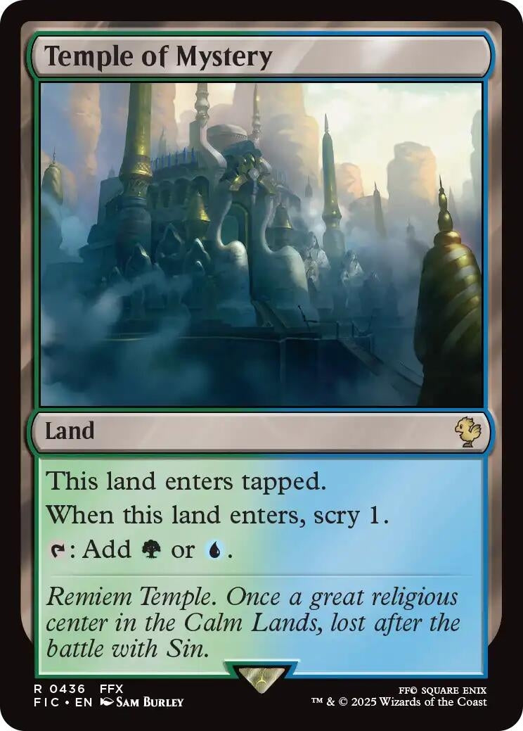 Image for Temple of Mystery (Surge Foil) (436) (FINAL FANTASY) - Magic: The Gathering