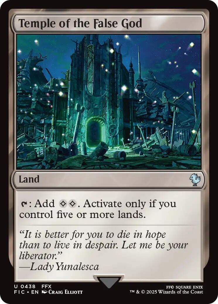 Image for Temple of the False God (Surge Foil) (438) (FINAL FANTASY) - Magic: The Gathering