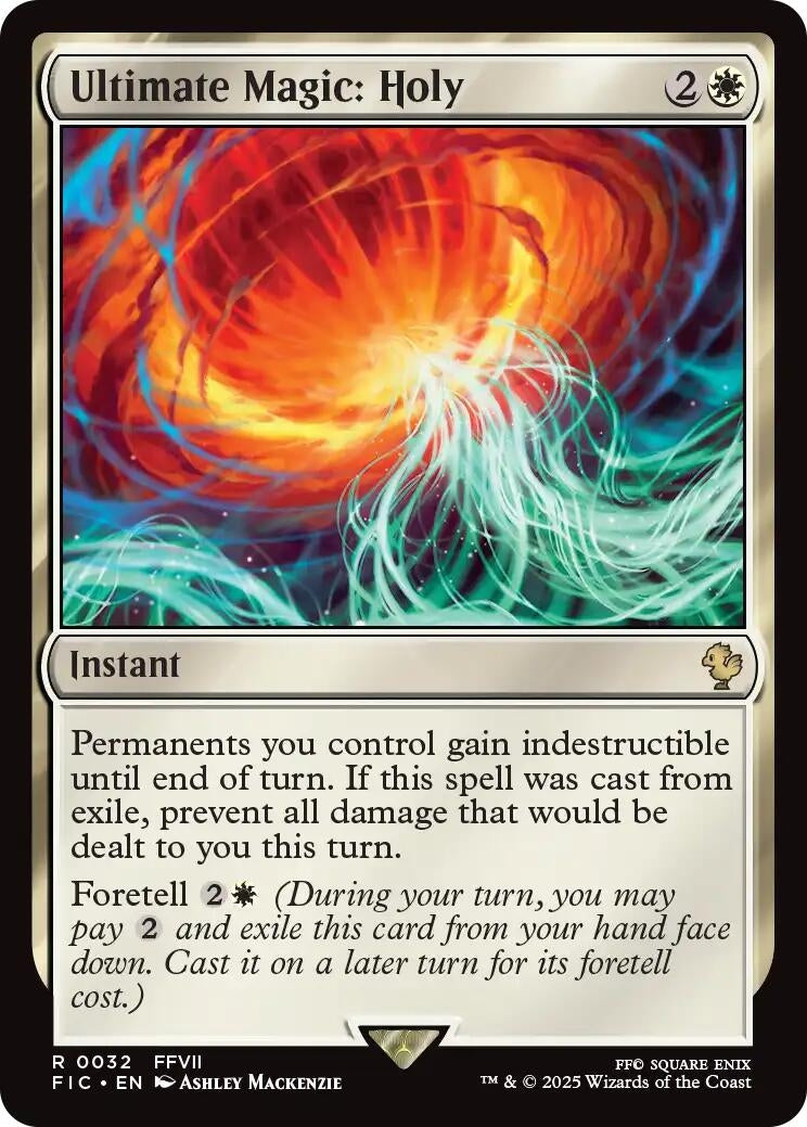 Image for Ultimate Magic: Holy (Surge Foil) (32) (FINAL FANTASY) - Magic: The Gathering